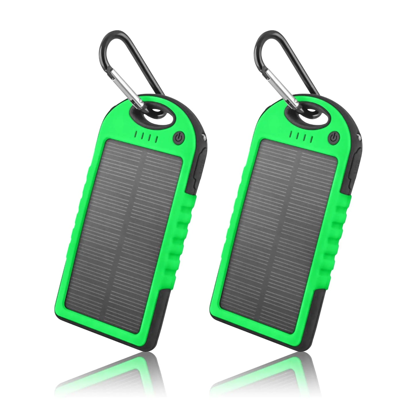 5000mAh Solar Power Bank Phone Charger (2-Pack)